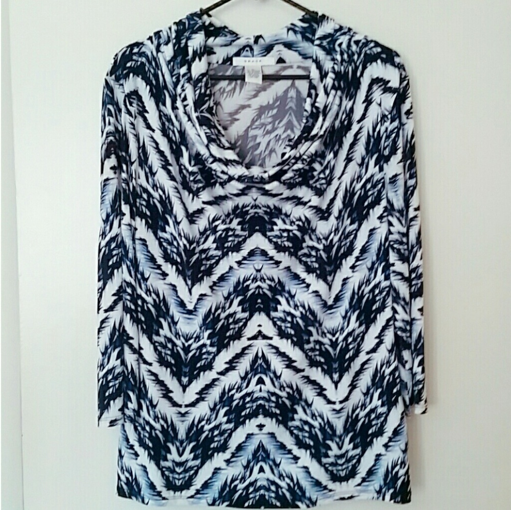 Abstract Print Top XL - Picture 1 of 2